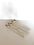 Vintage Julep Spoons, Silver-Plated Mint Julep Spoons (set of 6)