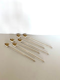 Vintage Julep Spoons, Silver-Plated Mint Julep Spoons (set of 6)