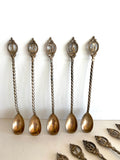 1930s Art Deco Numbered Cocktail Spoons (1-12), Art Deco Bar Spoons