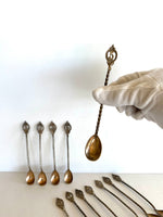 1930s Art Deco Numbered Cocktail Spoons (1-12), Art Deco Bar Spoons