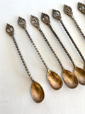 1930s Art Deco Numbered Cocktail Spoons (1-12), Art Deco Bar Spoons