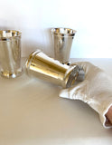 Vintage Julep Cups by Towle Silversmiths, Silver-Plated Mint Julep Cups