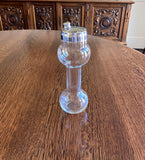 Art Deco Dumbbell Cocktail Shaker | Vintage Glass Barbell Martini Shaker | Barware
