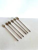 Sterling Julep Spoons (6), Sterling Scalloped Julep Spoons