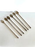Sterling Julep Spoons (6), Sterling Scalloped Julep Spoons