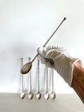 Sterling Julep Spoons (6), Sterling Scalloped Julep Spoons