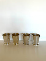 Vintage Julep Cups by Sheridan Silversmiths (Set of 4)