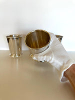 Vintage Julep Cups by Sheridan Silversmiths (Set of 4)