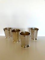 Vintage Julep Cups by Sheridan Silversmiths (Set of 4)