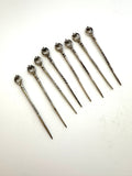 Silver Cocktail Picks (8 Picks), 800 Silver