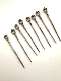 Silver Cocktail Picks (8 Picks), 800 Silver