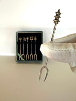 Sterling Silver Cocktail Picks (in original case)