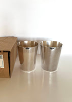 Pair of Silver-Plated Julep Cups by Wallace (2 Cups), Vintage Julep Cups