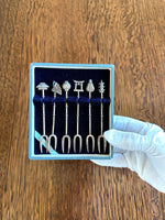 Sterling Silver Cocktail Picks (in original case)