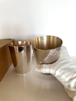 Pair of Silver-Plated Julep Cups by Wallace (2 Cups), Vintage Julep Cups