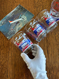 Vintage Airlines Glasses (4 Glasses), Central Airlines