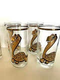 Culver "Turtle" and "Owl" Highball Glasses (in their original box)