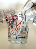 Vintage Airlines Glasses (4 Glasses), Central Airlines