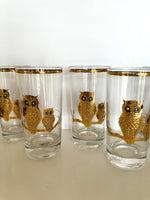 Culver "Turtle" and "Owl" Highball Glasses (in their original box)