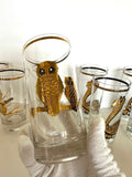 Culver "Turtle" and "Owl" Highball Glasses (in their original box)