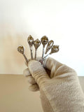 Sterling Silver Cocktail Picks (6), Art Deco Cocktail Picks