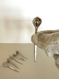 Sterling Silver Cocktail Picks (6), Art Deco Cocktail Picks