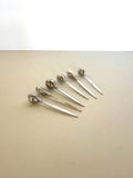 Sterling Silver Cocktail Picks (6), Art Deco Cocktail Picks