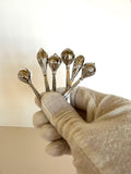 Sterling Silver Cocktail Picks (6), Art Deco Cocktail Picks