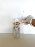 Cera Dow Jones Cocktail Pitcher & Stirring Wand, Stock Market Glassware