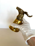 Vintage Brass Deer Stirrup Cup