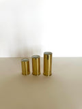 Figural Brass Shotgun Shell Jiggers (1 oz, 1.5 oz, 2 oz), Solid Brass Jiggers, Novelty Cocktail Jiggers
