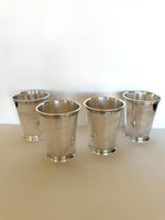 Heavy Julep Cups by Webster Wilcox (4 Cups) "K" MONOGRAMMED