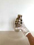 Art Deco Cocktail Shaker, Nickel-Plated Martini Mixer by WMF, Vintage Barware Gift