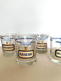 Nieman Marcus Poison Glasses by Cera, Signed by Neiman Marcus