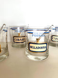 Nieman Marcus Poison Glasses by Cera, Signed by Neiman Marcus