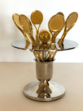 Gold Tennis Racquet Cocktail Picks Set, Tennis Racket Barware, Tennis Martini Forks