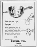Napier Bottoms Up Jigger (in its original box), New Old Stock
