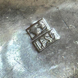 Vintage Decanter Tags by Isreal Freeman & Son, 1940s, Silver-Plated Heavy Liquor Tags
