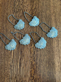 Vintage Decanter Tags by Isreal Freeman & Son, 1940s, Silver-Plated Heavy Liquor Tags
