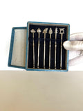 Sterling Silver Retractable Swizzle Sticks Set (in original box)