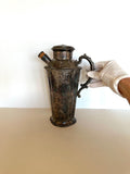 Vintage Repousse Cocktail Shaker by Webster & Sons, Early 1900s