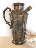 Vintage Repousse Cocktail Shaker by Webster & Sons, Early 1900s