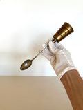 Napier Brass Jigger Spoon, Vintage Napier Mechanical Jigger Spoon, Brass Barware