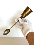 Napier Brass Jigger Spoon, Vintage Napier Mechanical Jigger Spoon, Brass Barware
