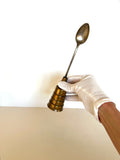 Napier Brass Jigger Spoon, Vintage Napier Mechanical Jigger Spoon, Brass Barware