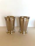 Vintage Towle Julep Cups, Pair of Mint Julep Tumblers Silver-Plated, Kentucky Derby