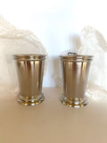 Vintage Towle Julep Cups, Pair of Mint Julep Tumblers Silver-Plated, Kentucky Derby