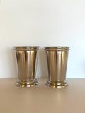 Vintage Towle Julep Cups, Pair of Mint Julep Tumblers Silver-Plated, Kentucky Derby