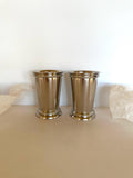 Vintage Towle Julep Cups, Pair of Mint Julep Tumblers Silver-Plated, Kentucky Derby