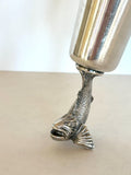 Vintage Reed & Barton Drink Like A Fish Jigger, 1950s Barware